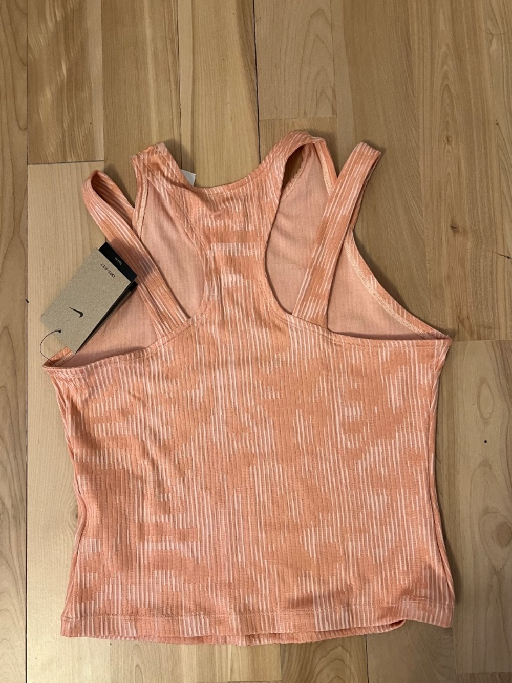 Nike Orange  Ribbed Tank Top - Picture 3 of 3